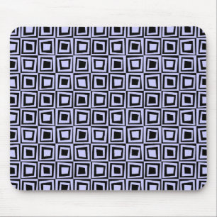 Mousepad Quadrados retrorreflectores - Azul Pó em Preto