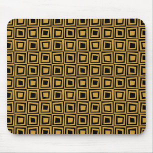 Mousepad Quadrados retrorreflectores - Ouro marrom em preto