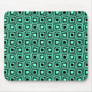 Mousepad Quadrados retrorreflectores - Turquesa a Preto