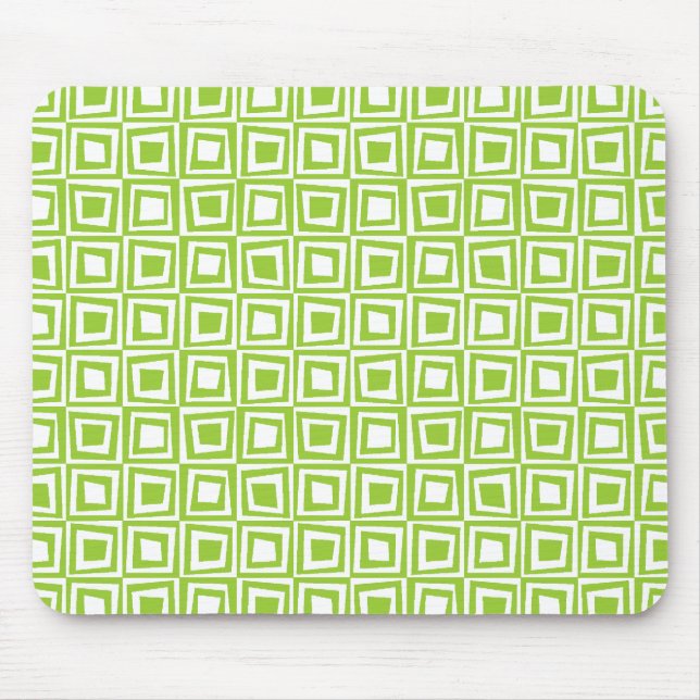 Mousepad Quadrados retrorreflectores - Verde marciano em br (Frente)