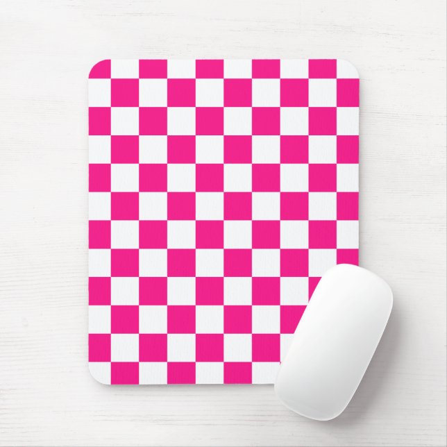 Mousepad Quadrados verificados retrorreflectores geométrico (Com mouse)