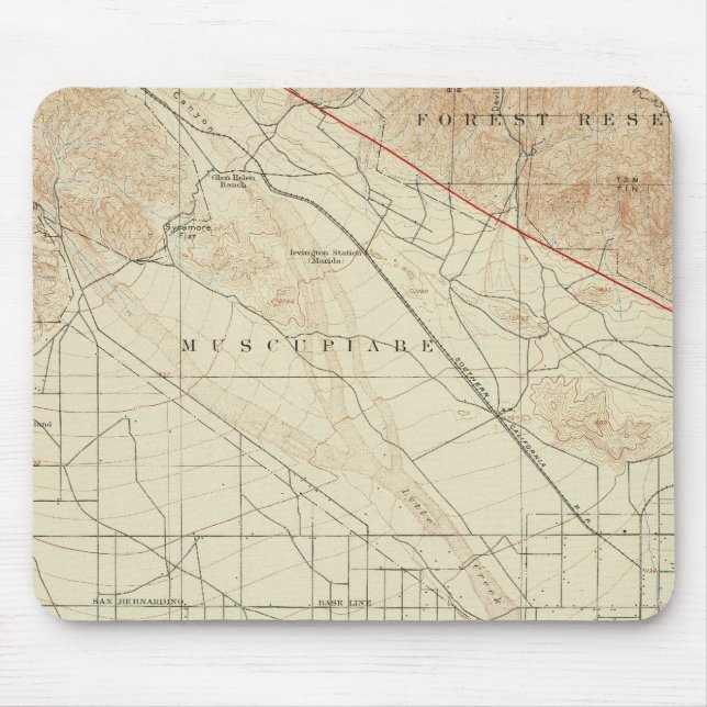Mousepad Quadrângulo de San Bernardino mostrando San Andrea (Frente)