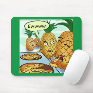 Mousepad Quadrinhos engraçados de abacaxi pizza LTCartoons 