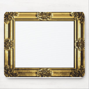 Mousepad Quadro antigo Dourado da foto do rolo do vintage