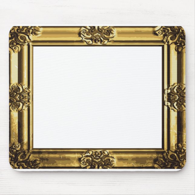 Mousepad Quadro antigo Dourado da foto do rolo do vintage (Frente)