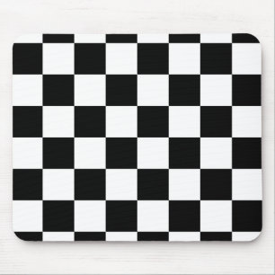 Mousepad Quadro de Verificação Preto e Branco