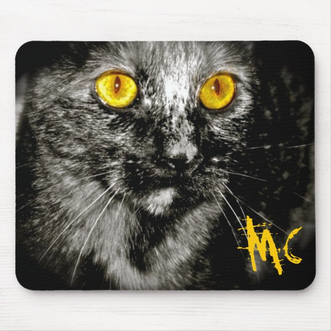 Mousepad Quadro do cheio do tapete do rato do gato do (Frente)