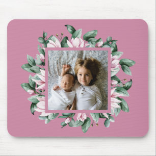 Mousepad Quadro Floral de Foto Personalizado