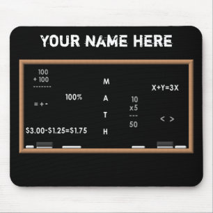 Mousepad Quadro-negro da matemática