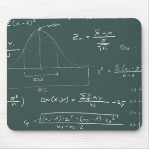 Mousepad Quadro-negro das estatísticas