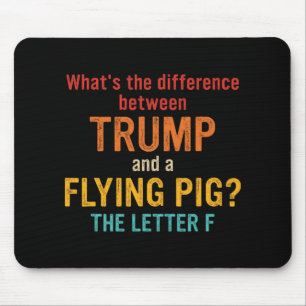 Mousepad Qual é a diferença entre Trump e um P