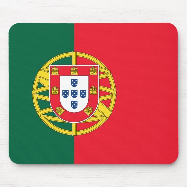 Mousepad Qualidade da bandeira portuguesa (Frente)