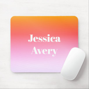 Mousepad Qualquer Nome Estilo Retro-Moderno Texto Colorid