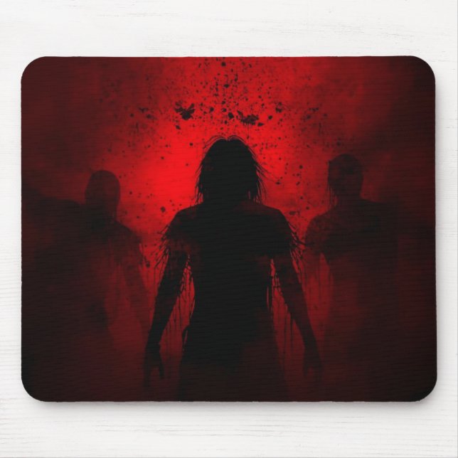 Mousepad Quando a noite Gritar em vermelho (Frente)