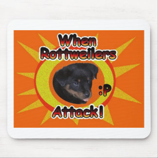 Mousepad Quando ataque de Rottweilers: p