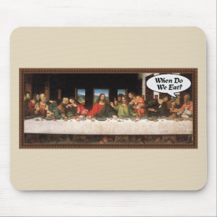 Mousepad Quando Nós Comemos? - Jantar de Natal Divertido da