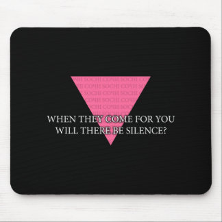 Mousepad Quando o procurarem, haverá silêncio?