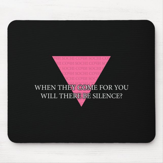 Mousepad Quando o procurarem, haverá silêncio? (Frente)