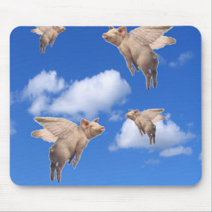 Mousepad Quando os porcos voarem