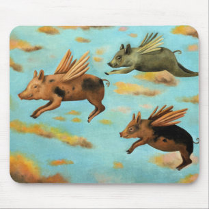 Mousepad Quando os porcos voarem