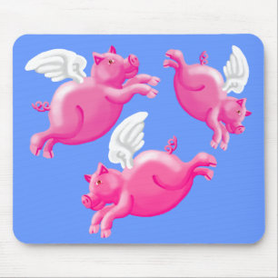 Mousepad quando os suínos voam