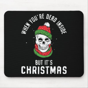 Mousepad Quando você é Morto, mas é Skeleto de Natal