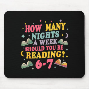 Mousepad Quantas Noites Lendo 67 Meme Seis Sete Professor