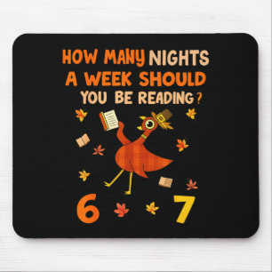 Mousepad Quantas Noites Por Semana Você Deve Estar Lendo 6–