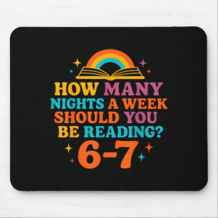 Mousepad Quantas Noites Por Semana Você Deve Ler 67 Eu