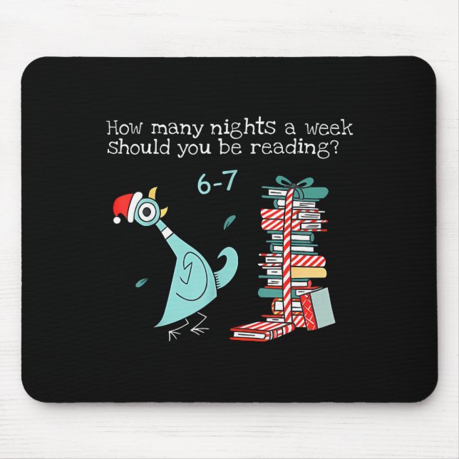 Mousepad Quantas Noites Por Semana Você Deve Ler 6-7 T (Frente)