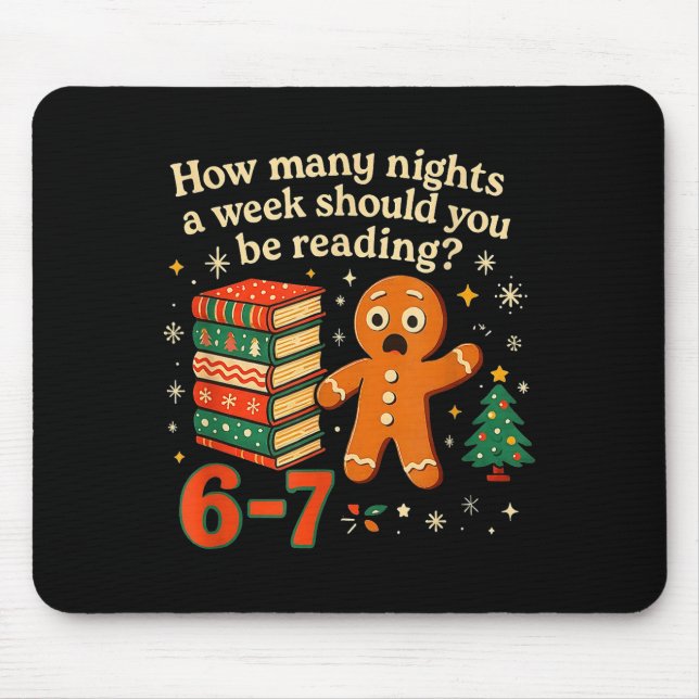 Mousepad Quantas Noites Você Deve Ler 6 7 Gingerbr (Frente)