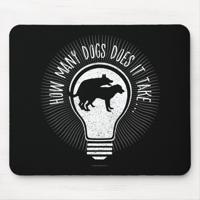 Mousepad Quantos Cachorros Leva? Pad do mouse (Frente)