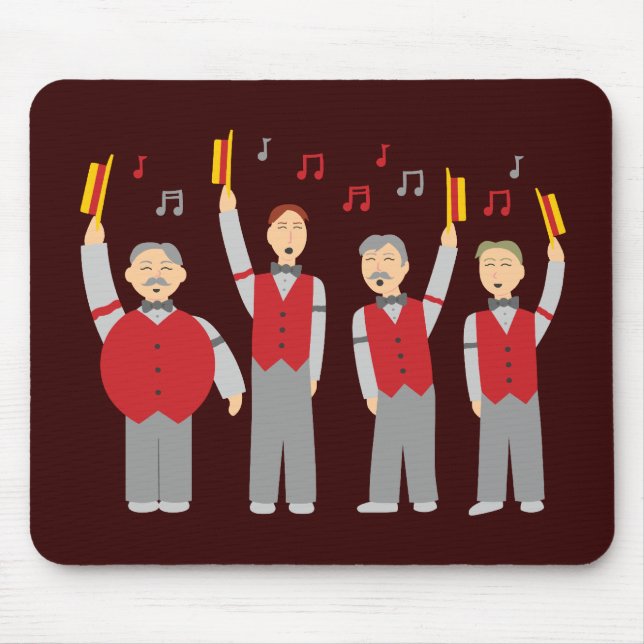 Mousepad Quarteto Clássico de Barbershop (Frente)
