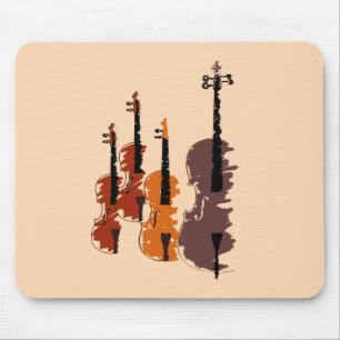 Mousepad Quarteto da cadeia de caracteres do Instrumento de