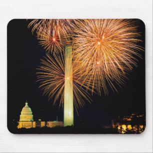 Mousepad Quarto de julho, exposição do fogo-de-artifício