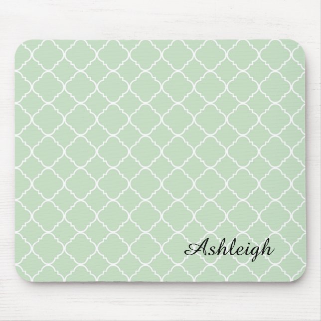 Mousepad Quatrefoil Branco (Frente)