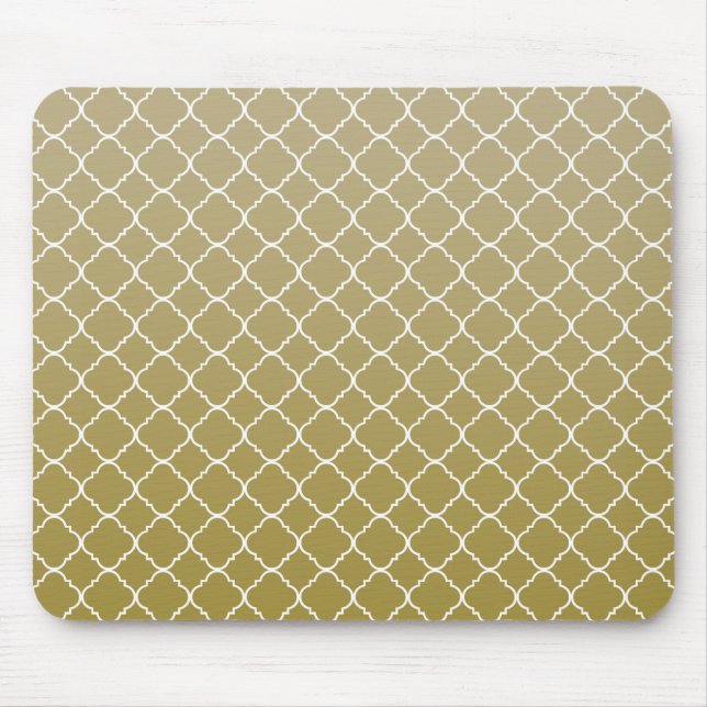 Mousepad Quatrefoil Dourado (Frente)