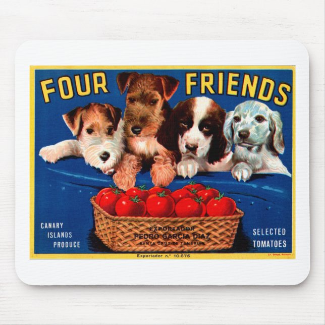 Mousepad Quatro Amigos (Frente)