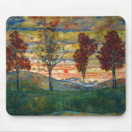 Mousepad Quatro Árvores (Landscape Art) (por Egon Schiele)