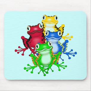 Mousepad Quatro camisetas e presentes dos sapos