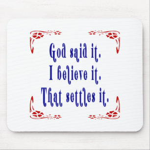 Mousepad Quatro Flores Que Deus Disse