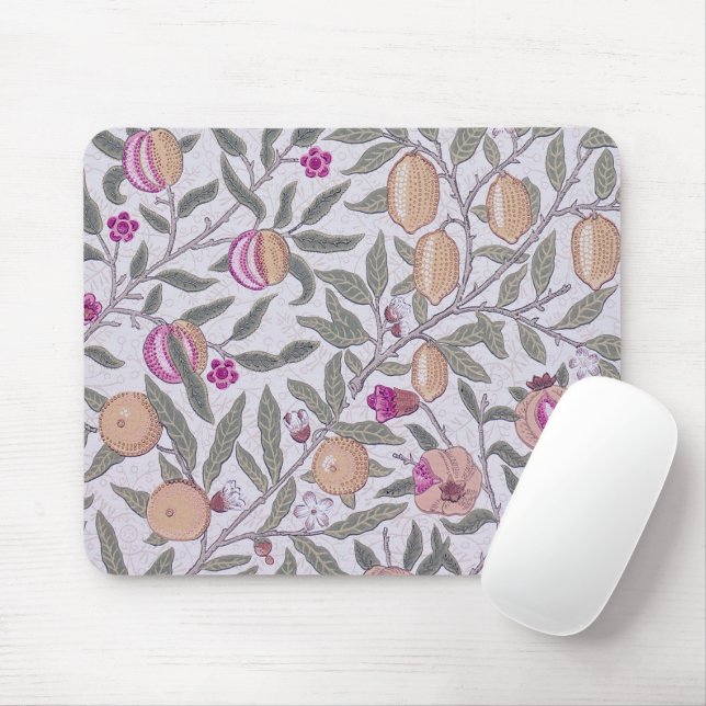 Mousepad Quatro Frutas, William Morris (Com mouse)