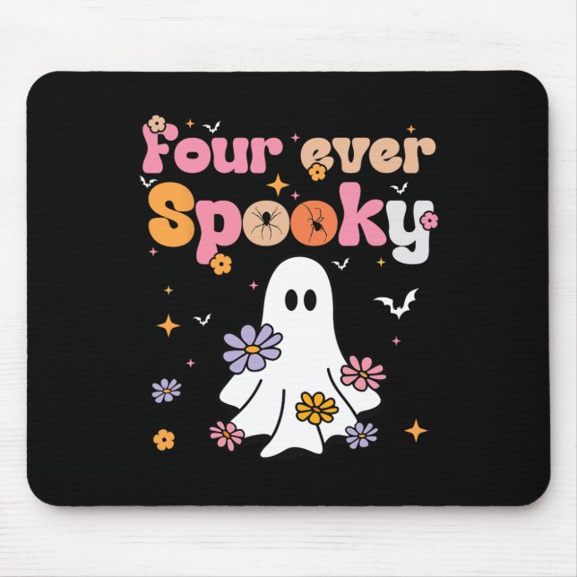 Mousepad Quatro vezes fantasma fantasma no Dia das Bruxas 4 (Frente)