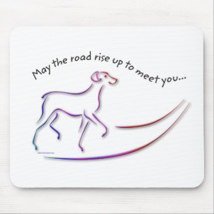 Mousepad Que a estrada suba com mouses pads de cães