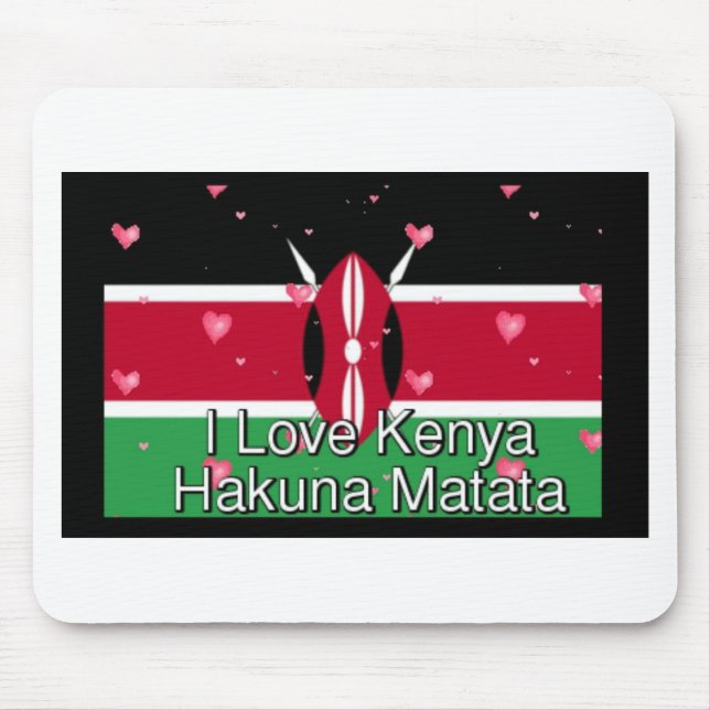 Mousepad Que Bonito! Kenya Hakuna Matata (Frente)