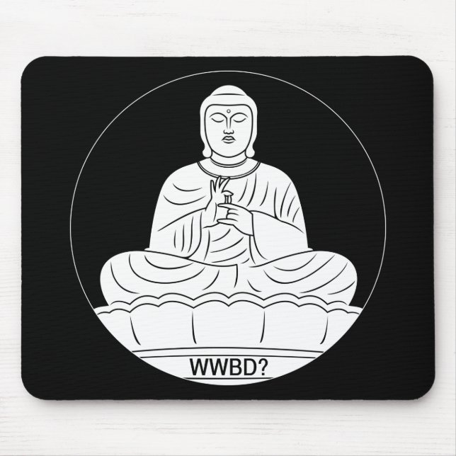 Mousepad Que Buddha faria? (Frente)