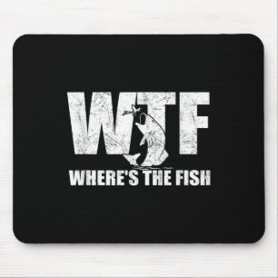 Mousepad Que diabos Onde está o peixe Presentes engraçados