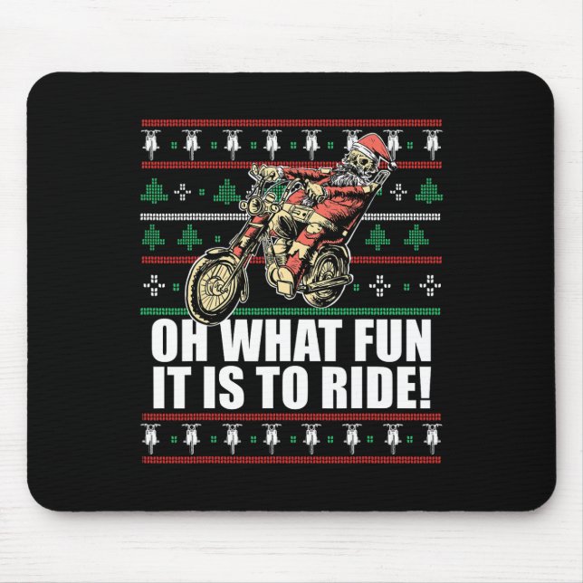 Mousepad Que Divertido É Viajar O Pai Natal Feio (Frente)
