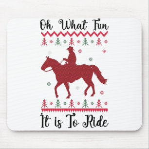 Mousepad Que Divertido É Viver O Natal Dos Cavalos
