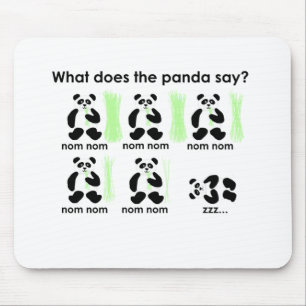 Mousepad Que faz a panda diz?